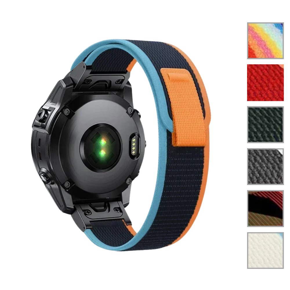 Nylon Strap for Garmin – High Quality Watch Loop Band, Compatible with Fenix 7X, 6, 6X, 6S Pro, 5, 5X, 5S Plus, 3, 3HR, Forerunner 945 (20mm, 22mm, 26mm) - Wearable Upgrades 