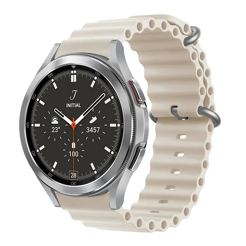 Ocean Silicone Band for Samsung Galaxy Watch – Durable & Stylish, Compatible with Galaxy Watch 5/5 Pro, 4 Classic, Gear S3, Huawei GT, Amazfit GTR (42mm, 46mm, 45mm, 44mm, 40mm, 20mm, 22mm) - Wearable Upgrades 