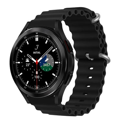 Ocean Silicone Band for Samsung Galaxy Watch – Durable & Stylish, Compatible with Galaxy Watch 5/5 Pro, 4 Classic, Gear S3, Huawei GT, Amazfit GTR (42mm, 46mm, 45mm, 44mm, 40mm, 20mm, 22mm) - Wearable Upgrades 