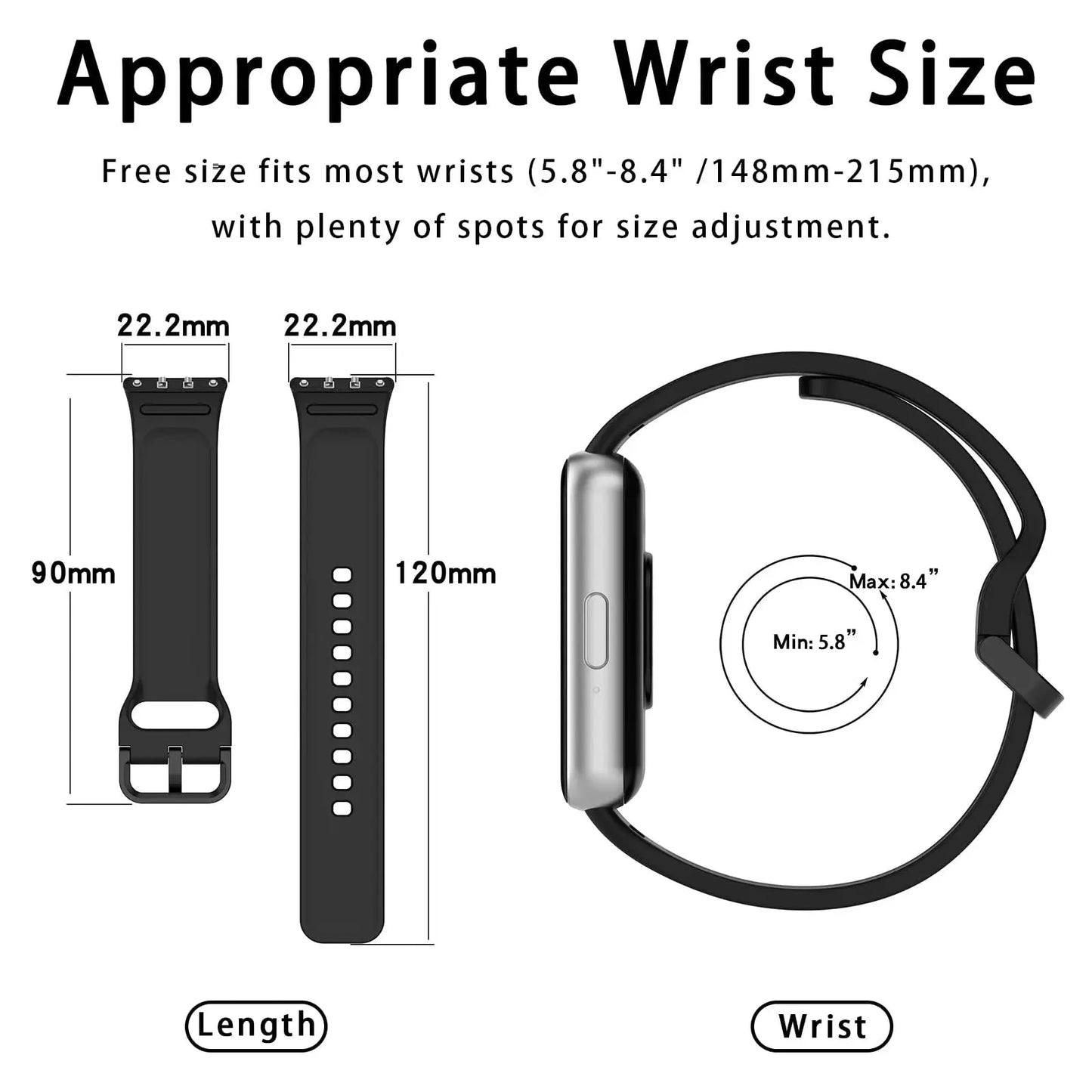 Original Silicone Loop for Samsung Galaxy Fit 3 – Durable Sport Rubber Bracelet, Compatible with Samsung Galaxy Fit3 Smartwatch Band Accessories - Wearable Upgrades 