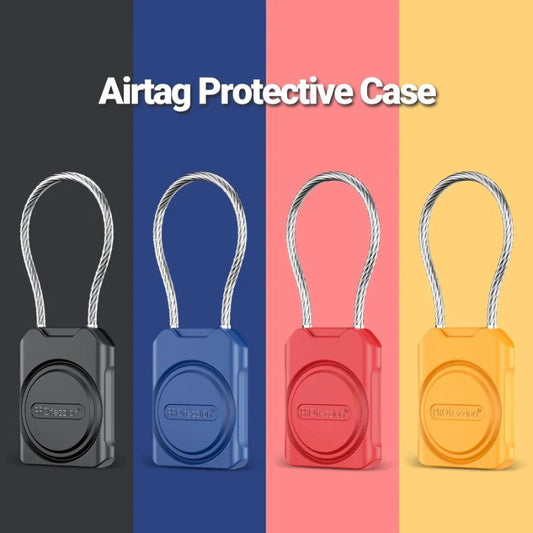 Protective Case for Apple AirTags – Secure Keychain Holder with Anti-Lost GPS Tracker, Waterproof Design, and Durable Cable – Available in 6 Colors - Wearable Upgrades 