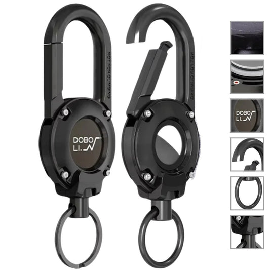 Shockproof Apple AirTag Case – Anti-Lost Protective Cover with Keychain Carabiner, Compatible with Apple AirTag for Climbing, Keys, and Luggage - Wearable Upgrades 