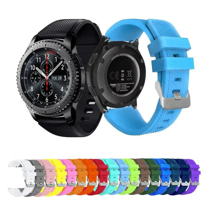 Silicone Band for Samsung Galaxy Watch – Soft & Durable, Compatible with 20mm & 22mm Models, Including Galaxy Watch 3, Gear S3 Frontier, Huawei GT 2/2E & More - Wearable Upgrades 