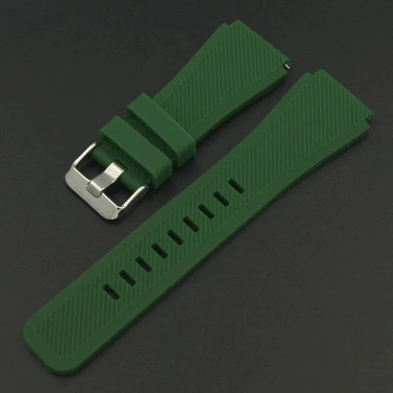 Silicone Band for Samsung Galaxy Watch – Soft & Durable, Compatible with 20mm & 22mm Models, Including Galaxy Watch 3, Gear S3 Frontier, Huawei GT 2/2E & More - Wearable Upgrades 