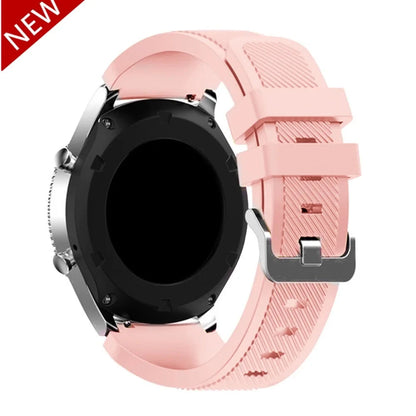 Silicone Band for Samsung Galaxy Watch – Soft & Durable, Compatible with 20mm & 22mm Models, Including Galaxy Watch 3, Gear S3 Frontier, Huawei GT 2/2E & More - Wearable Upgrades 