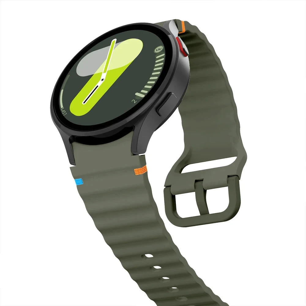 Silicone Sport Band for Samsung Galaxy Watch 7, FE, 6, 5 Pro, 4 Classic – Compatible with 40mm, 42mm, 43mm, 44mm, 46mm, 47mm – Original Correa Bracelet Strap - Wearable Upgrades 