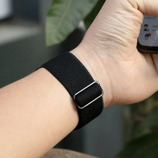 Strap for Fitbit – Adjustable Elastic Woven Nylon Loop Sport Band, Compatible with Fitbit Versa 4, 3, 2, 1, Versa Lite & Sense - Wearable Upgrades 