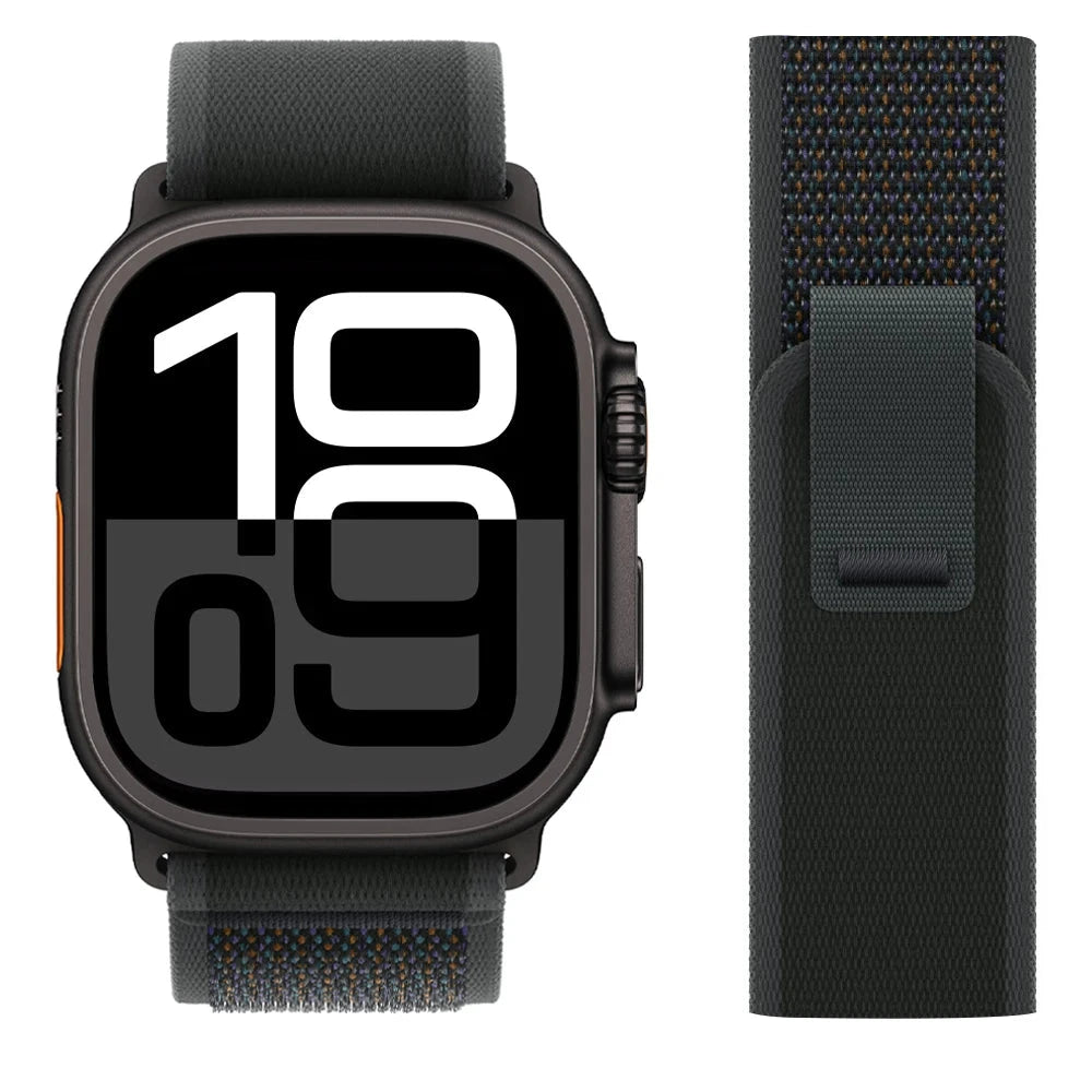 Trail Loop Strap for Apple Watch Ultra 2 – Adjustable Band Compatible with 38mm, 40mm, 41mm, 42mm, 44mm, 45mm, 46mm, and 49mm (Series 3, 5, 6, 7, 8, 9, 10, SE) - Wearable Upgrades 