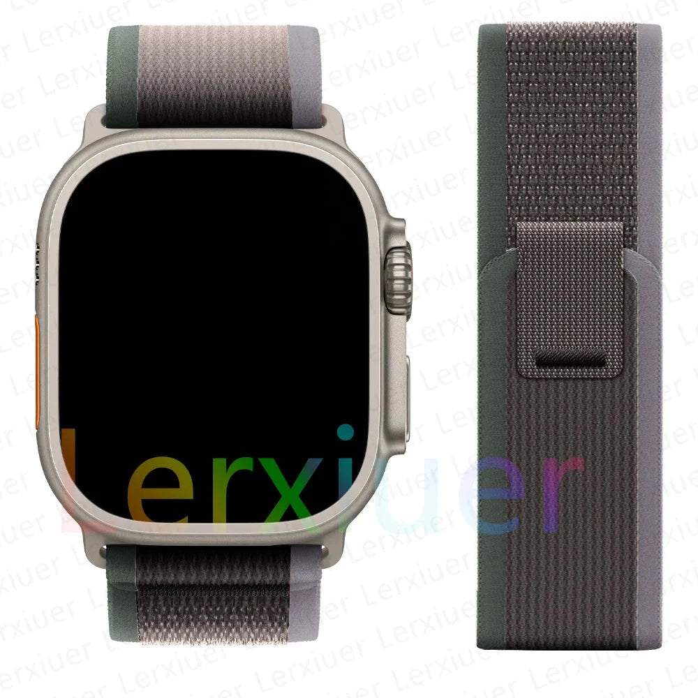 Trail Loop Strap for Apple Watch Ultra 2 – Adjustable Band Compatible with 38mm, 40mm, 41mm, 42mm, 44mm, 45mm, 46mm, and 49mm (Series 3, 5, 6, 7, 8, 9, 10, SE) - Wearable Upgrades 