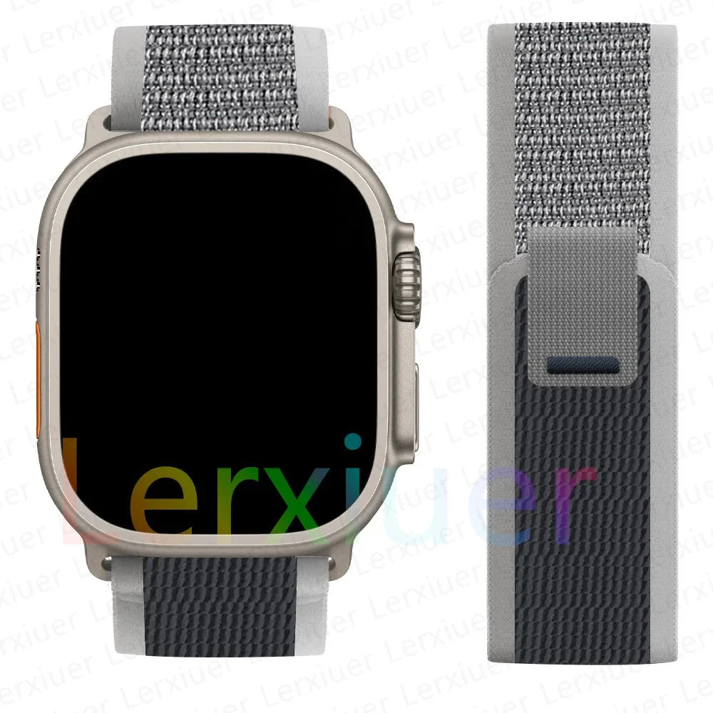 Trail Loop Strap for Apple Watch Ultra 2 – Adjustable Band Compatible with 38mm, 40mm, 41mm, 42mm, 44mm, 45mm, 46mm, and 49mm (Series 3, 5, 6, 7, 8, 9, 10, SE) - Wearable Upgrades 