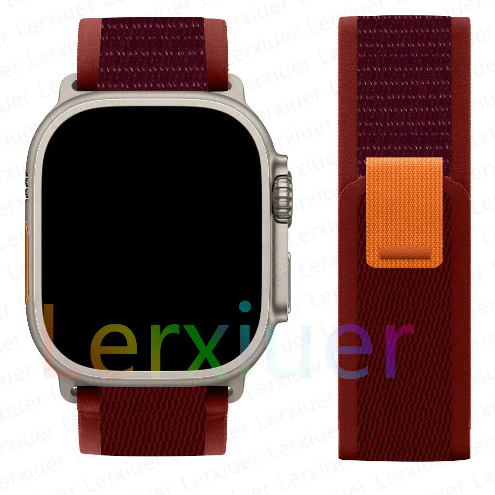 Trail Loop Strap for Apple Watch Ultra 2 – Adjustable Band Compatible with 38mm, 40mm, 41mm, 42mm, 44mm, 45mm, 46mm, and 49mm (Series 3, 5, 6, 7, 8, 9, 10, SE) - Wearable Upgrades 