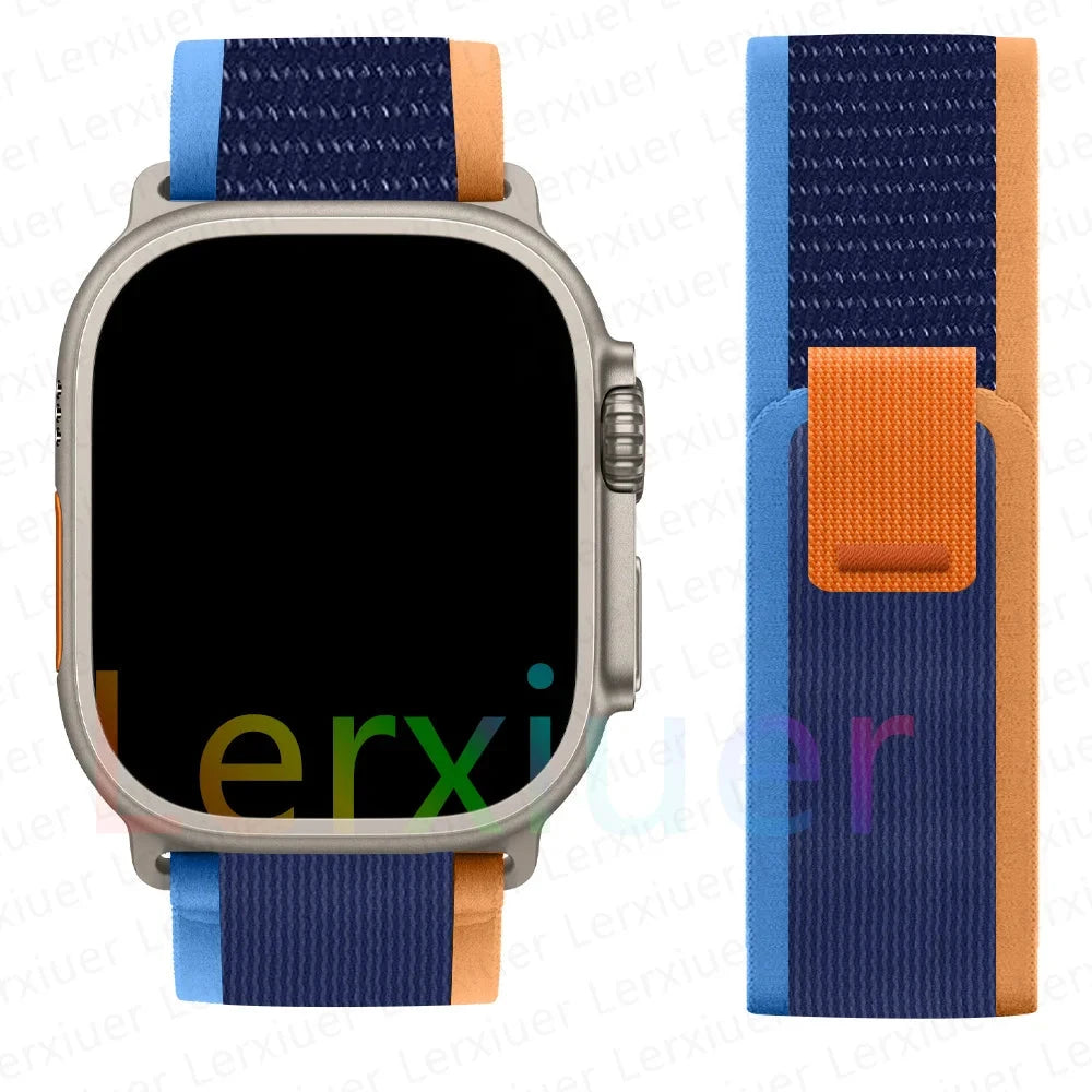 Trail Loop Strap for Apple Watch Ultra 2 – Adjustable Band Compatible with 38mm, 40mm, 41mm, 42mm, 44mm, 45mm, 46mm, and 49mm (Series 3, 5, 6, 7, 8, 9, 10, SE) - Wearable Upgrades 