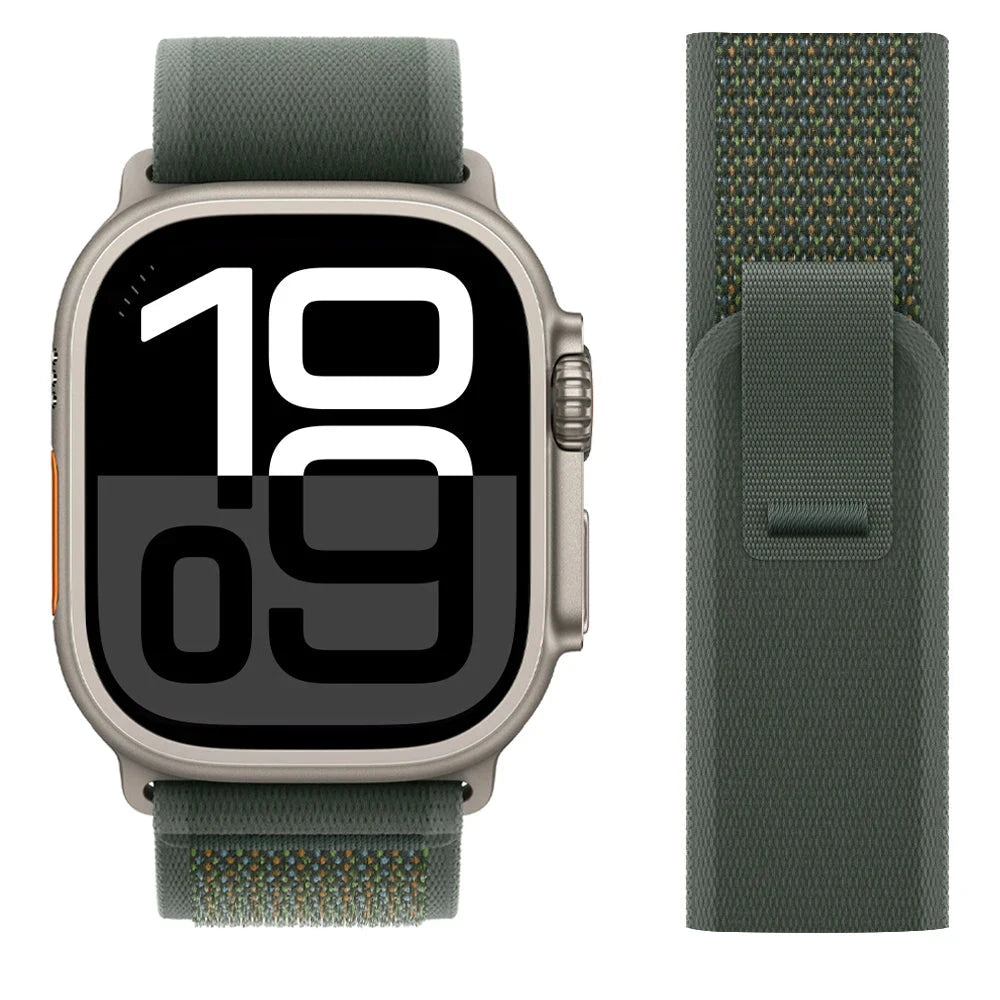 Trail Loop Strap for Apple Watch Ultra 2 – Adjustable Band Compatible with 38mm, 40mm, 41mm, 42mm, 44mm, 45mm, 46mm, and 49mm (Series 3, 5, 6, 7, 8, 9, 10, SE) - Wearable Upgrades 