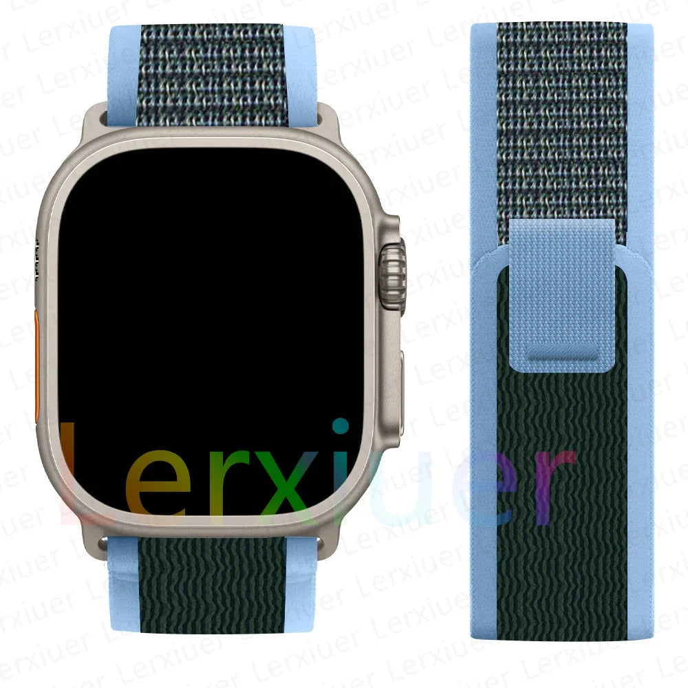 Trail Loop Strap for Apple Watch Ultra 2 – Adjustable Band Compatible with 38mm, 40mm, 41mm, 42mm, 44mm, 45mm, 46mm, and 49mm (Series 3, 5, 6, 7, 8, 9, 10, SE) - Wearable Upgrades 