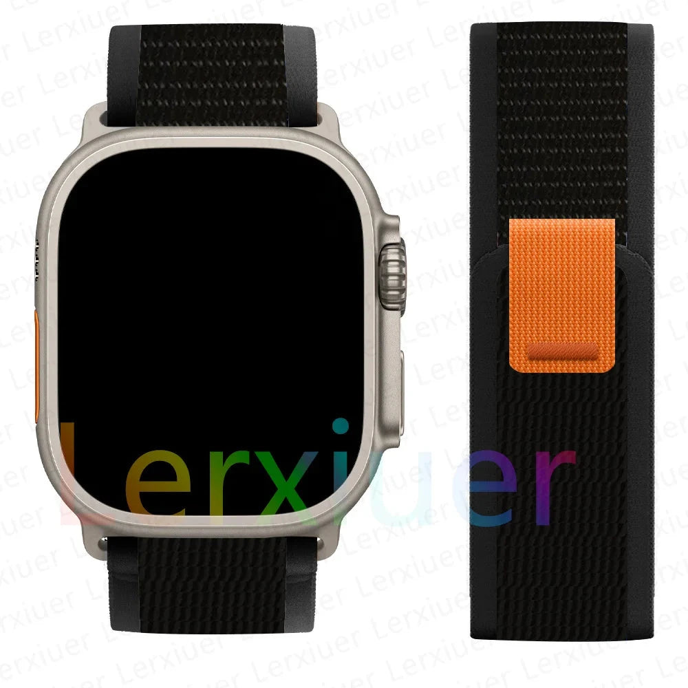 Trail Loop Strap for Apple Watch Ultra 2 – Adjustable Band Compatible with 38mm, 40mm, 41mm, 42mm, 44mm, 45mm, 46mm, and 49mm (Series 3, 5, 6, 7, 8, 9, 10, SE) - Wearable Upgrades 