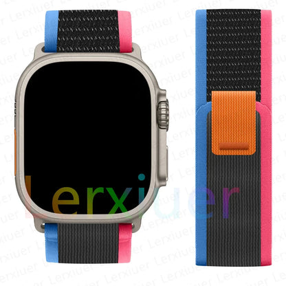 Trail Loop Strap for Apple Watch Ultra 2 – Adjustable Band Compatible with 38mm, 40mm, 41mm, 42mm, 44mm, 45mm, 46mm, and 49mm (Series 3, 5, 6, 7, 8, 9, 10, SE) - Wearable Upgrades 