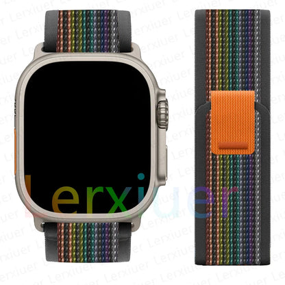 Trail Loop Strap for Apple Watch Ultra 2 – Adjustable Band Compatible with 38mm, 40mm, 41mm, 42mm, 44mm, 45mm, 46mm, and 49mm (Series 3, 5, 6, 7, 8, 9, 10, SE) - Wearable Upgrades 