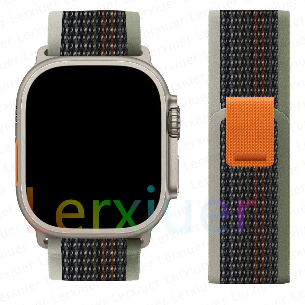 Trail Loop Strap for Apple Watch Ultra 2 – Adjustable Band Compatible with 38mm, 40mm, 41mm, 42mm, 44mm, 45mm, 46mm, and 49mm (Series 3, 5, 6, 7, 8, 9, 10, SE) - Wearable Upgrades 