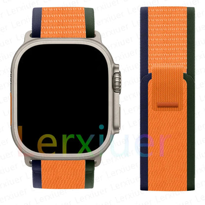 Trail Loop Strap for Apple Watch Ultra 2 – Adjustable Band Compatible with 38mm, 40mm, 41mm, 42mm, 44mm, 45mm, 46mm, and 49mm (Series 3, 5, 6, 7, 8, 9, 10, SE) - Wearable Upgrades 