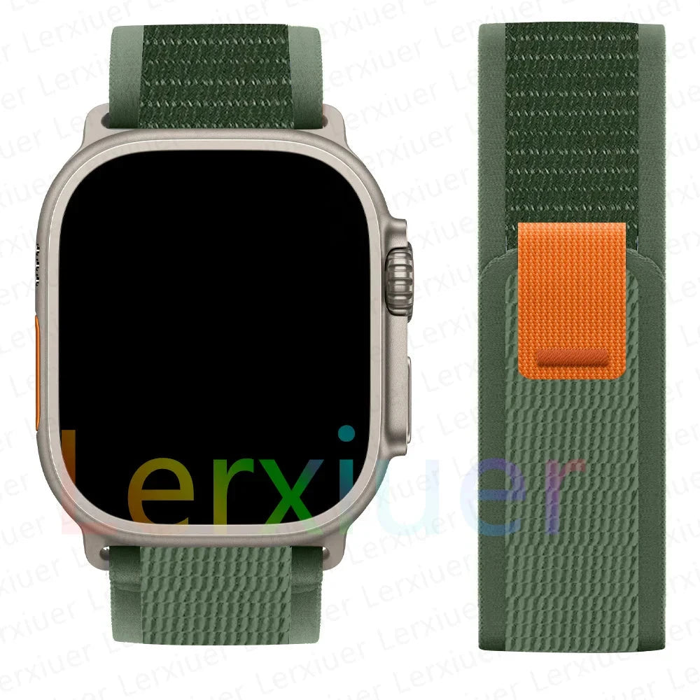 Trail Loop Strap for Apple Watch Ultra 2 – Durable, Comfortable Band Compatible with 49mm, 46mm, 45mm, 44mm, 42mm, 41mm, and 40mm (Series 5, 6, 7, 8, 9, 10, SE) - Wearable Upgrades 