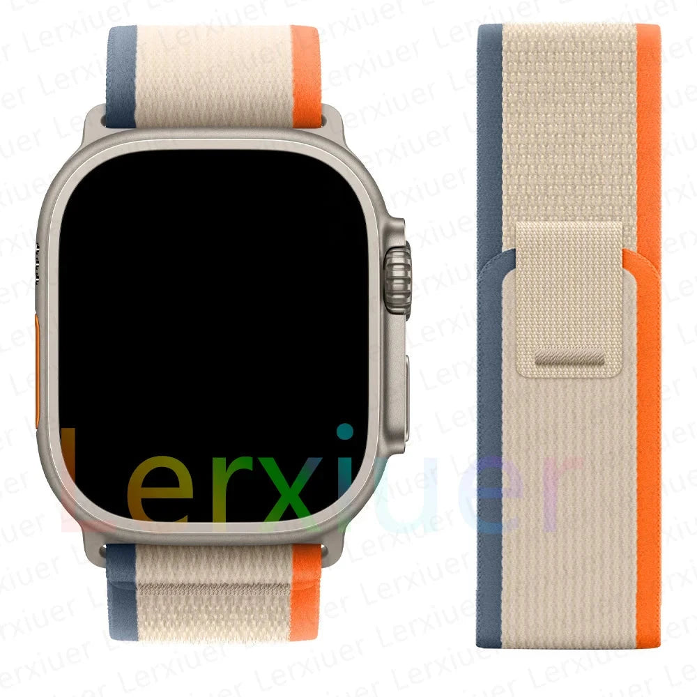 Trail Loop Strap for Apple Watch Ultra 2 – Durable, Comfortable Band Compatible with 49mm, 46mm, 45mm, 44mm, 42mm, 41mm, and 40mm (Series 5, 6, 7, 8, 9, 10, SE) - Wearable Upgrades 