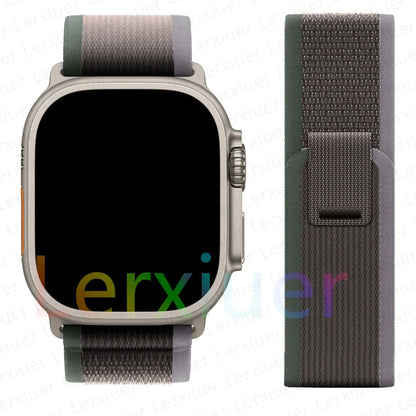 Trail Loop Strap for Apple Watch Ultra 2 – Durable, Comfortable Band Compatible with 49mm, 46mm, 45mm, 44mm, 42mm, 41mm, and 40mm (Series 5, 6, 7, 8, 9, 10, SE) - Wearable Upgrades 
