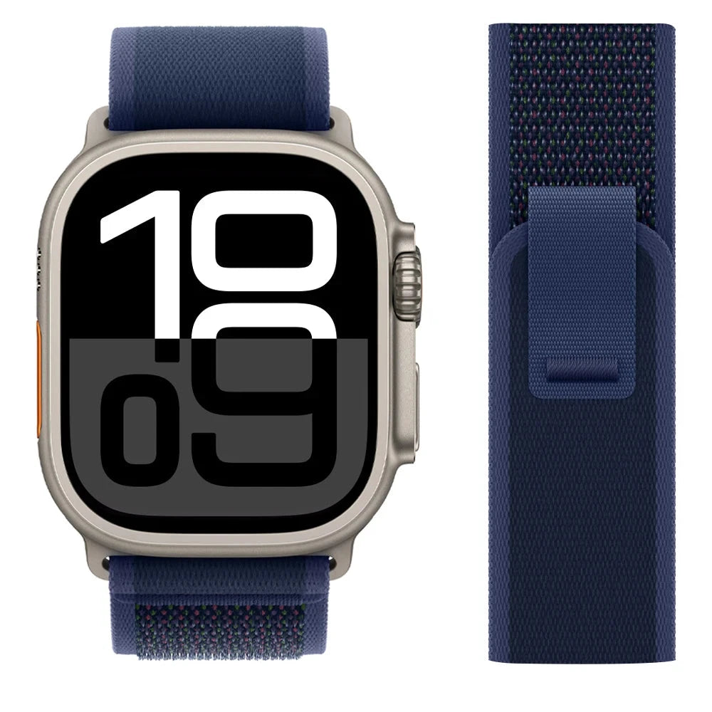 Trail Loop Strap for Apple Watch Ultra 2 – Durable, Comfortable Band Compatible with 49mm, 46mm, 45mm, 44mm, 42mm, 41mm, and 40mm (Series 5, 6, 7, 8, 9, 10, SE) - Wearable Upgrades 