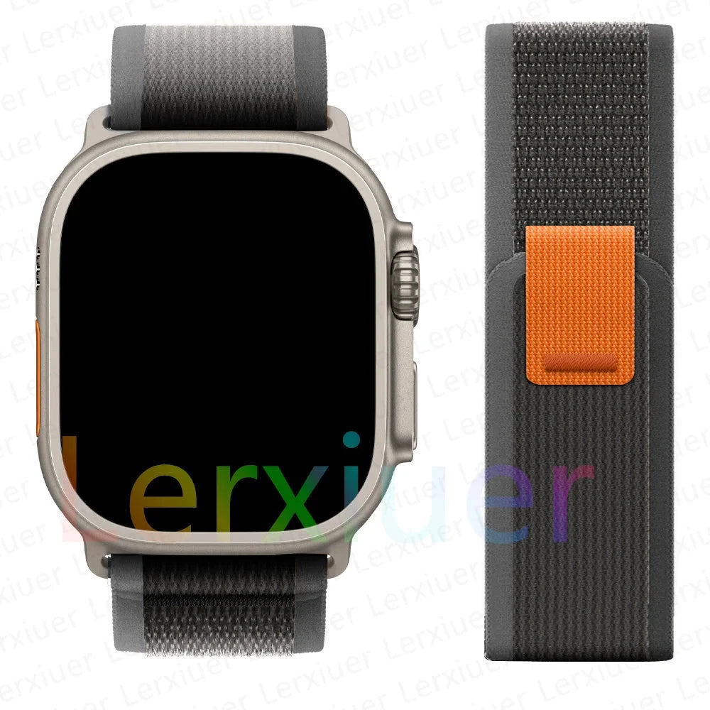 Trail Loop Strap for Apple Watch Ultra 2 – Durable, Comfortable Band Compatible with 49mm, 46mm, 45mm, 44mm, 42mm, 41mm, and 40mm (Series 5, 6, 7, 8, 9, 10, SE) - Wearable Upgrades 