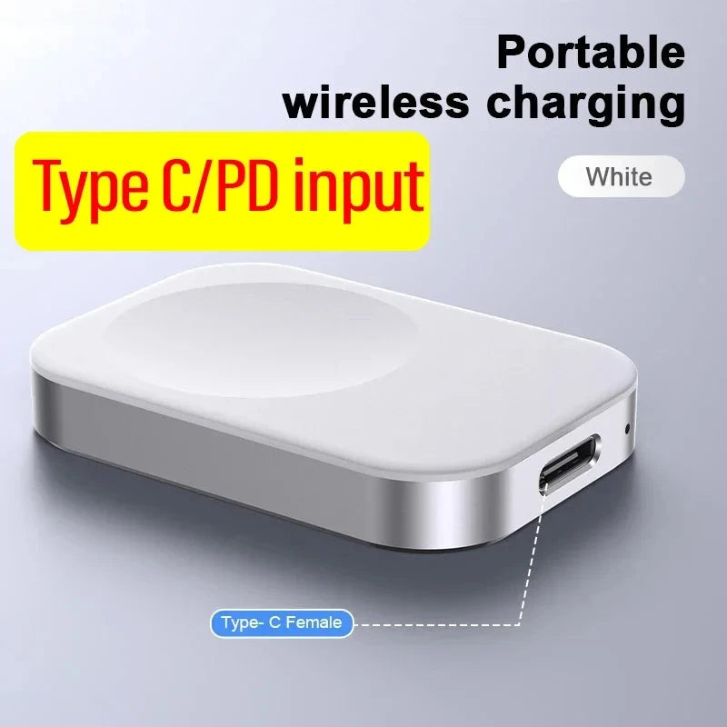 VIKEFON Portable Wireless Charger for Apple Watch SE – Magnetic USB Charger for iWatch Series 9, 8, 7, 6, 5, 4, SE – Fast Charging Station - Wearable Upgrades 