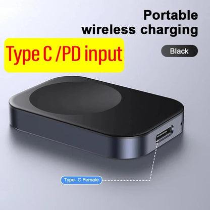 VIKEFON Portable Wireless Charger for Apple Watch SE – Magnetic USB Charger for iWatch Series 9, 8, 7, 6, 5, 4, SE – Fast Charging Station - Wearable Upgrades 