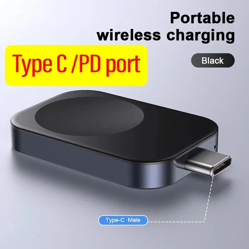 VIKEFON Portable Wireless Charger for Apple Watch SE – Magnetic USB Charger for iWatch Series 9, 8, 7, 6, 5, 4, SE – Fast Charging Station - Wearable Upgrades 